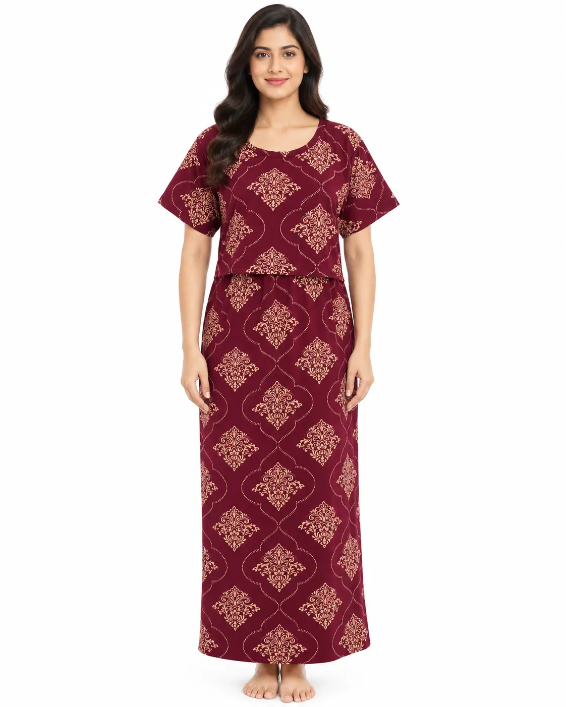 Anitha Zipless Feeding Loungewear – Full Length 51 Inches
