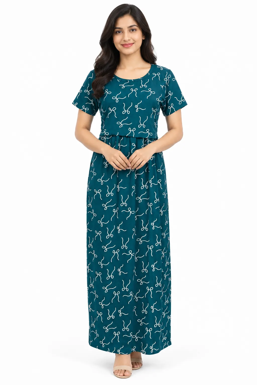 Bloom knot Zipless Feeding Loungewear – Full Length 51 Inches