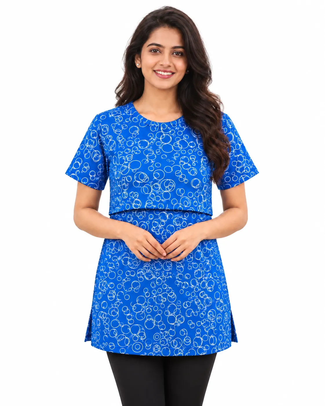 Blue Spiral Feeding T- shirt