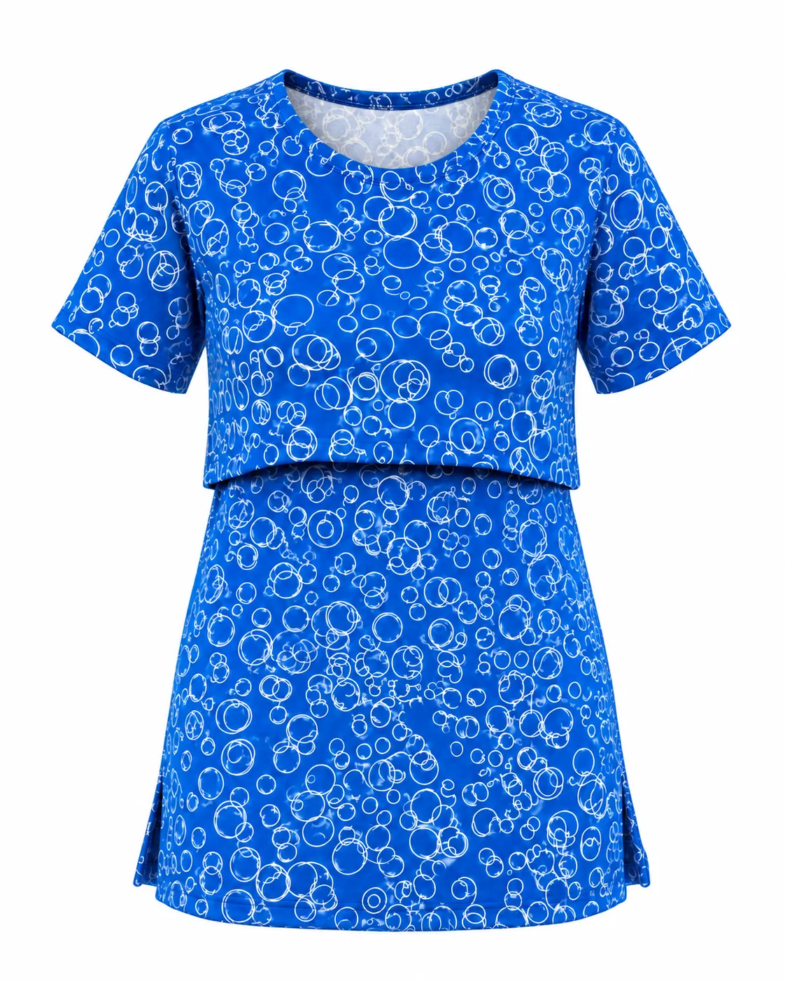 Blue Spiral Feeding T- shirt