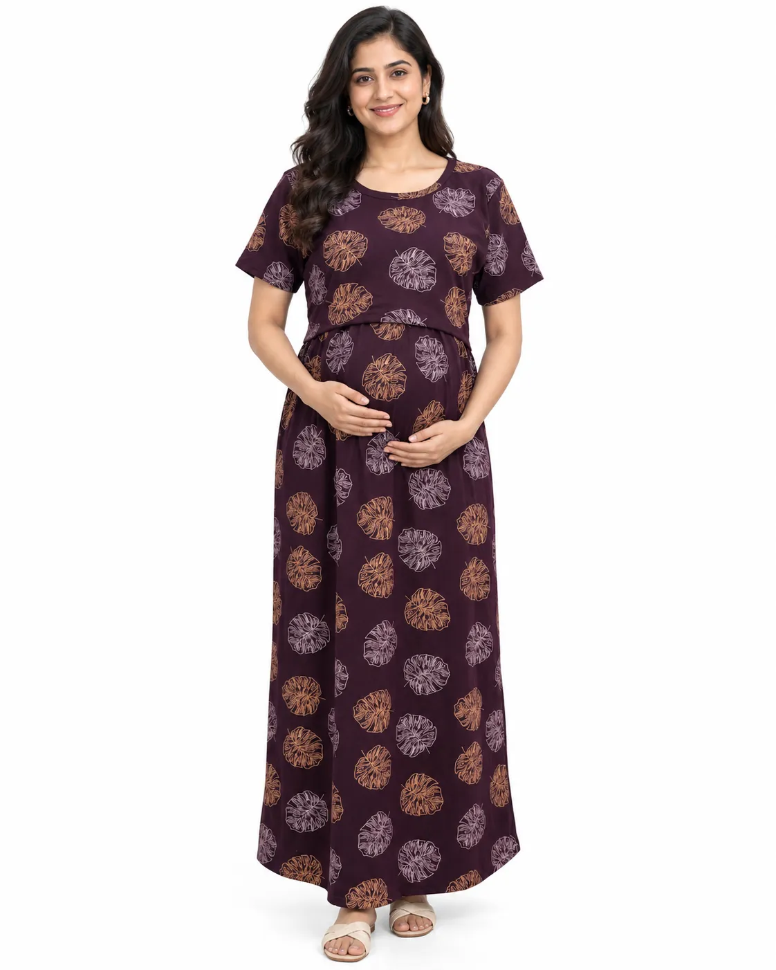 Copper Zipless Feeding Loungewear – Full Length 51 Inches