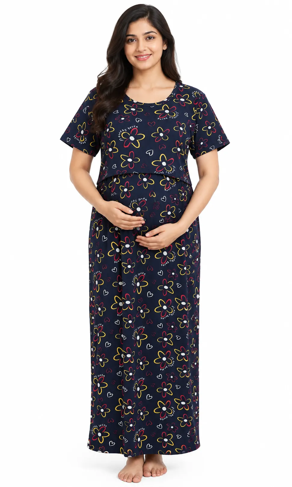Fancy Zipless Feeding Loungewear – Full Length 51 Inches