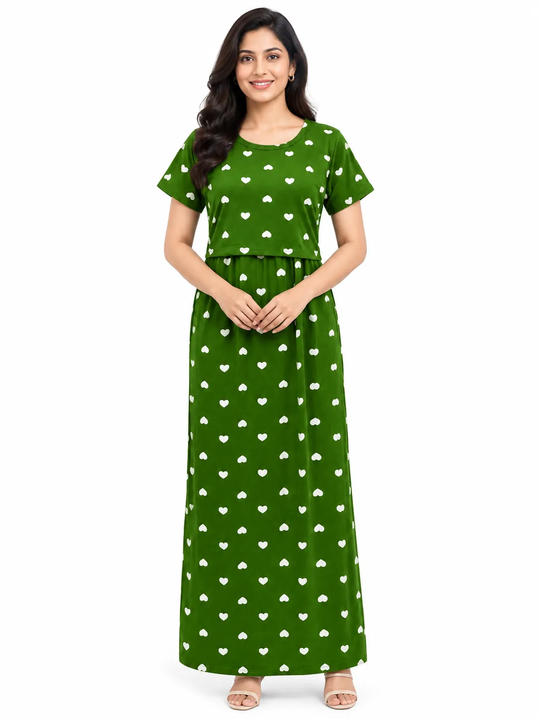fresh hearts  Zipless Feeding Loungewear – Full Length 51 Inches