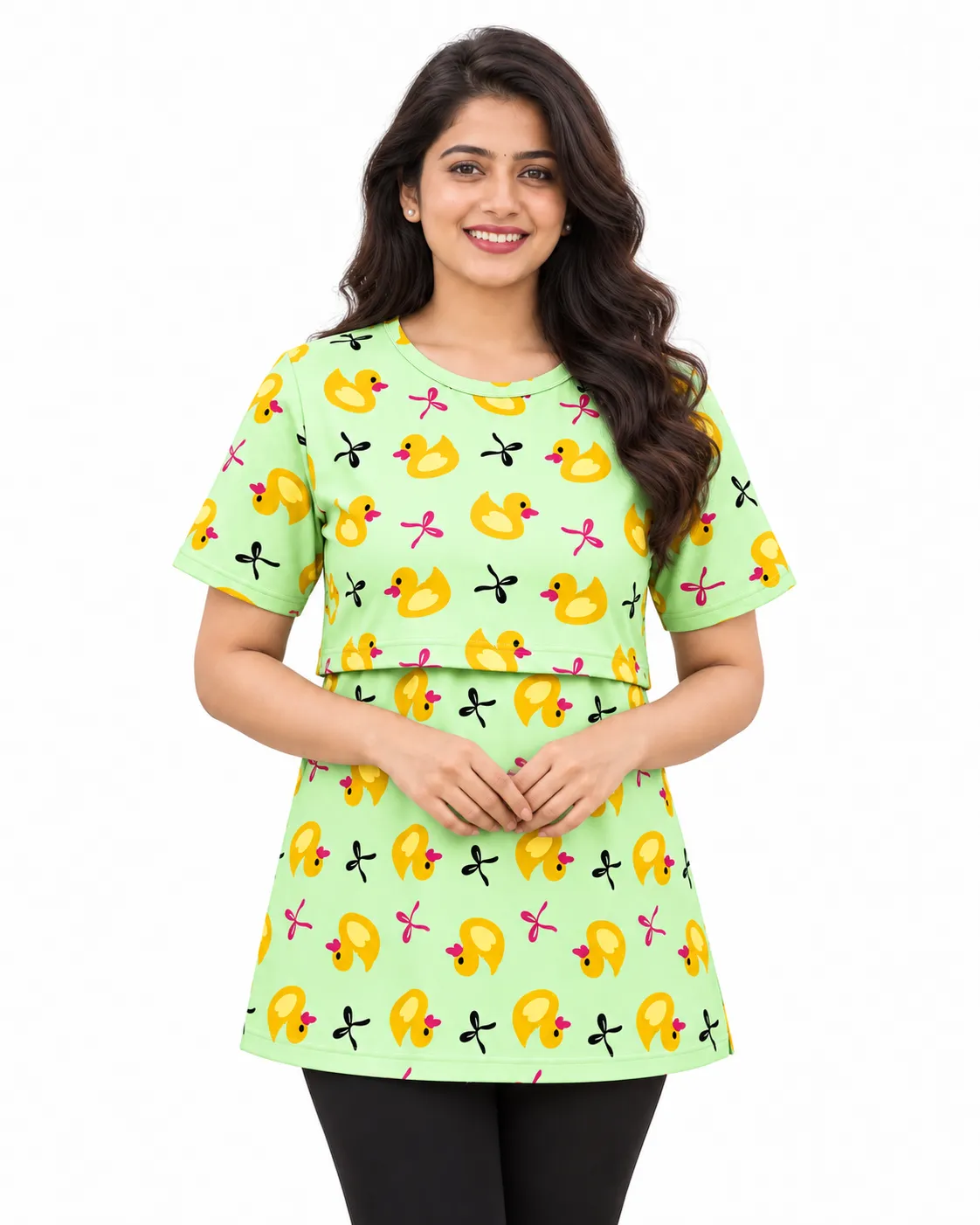 Green Duck Feeding T- shirt