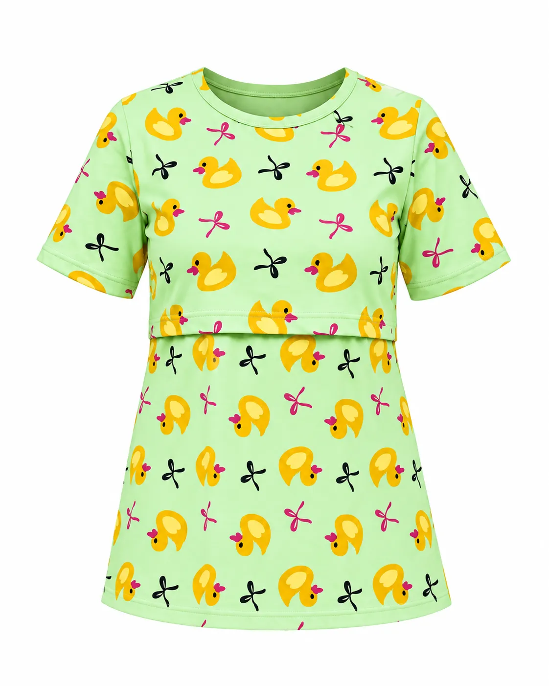 Green Duck Feeding T- shirt