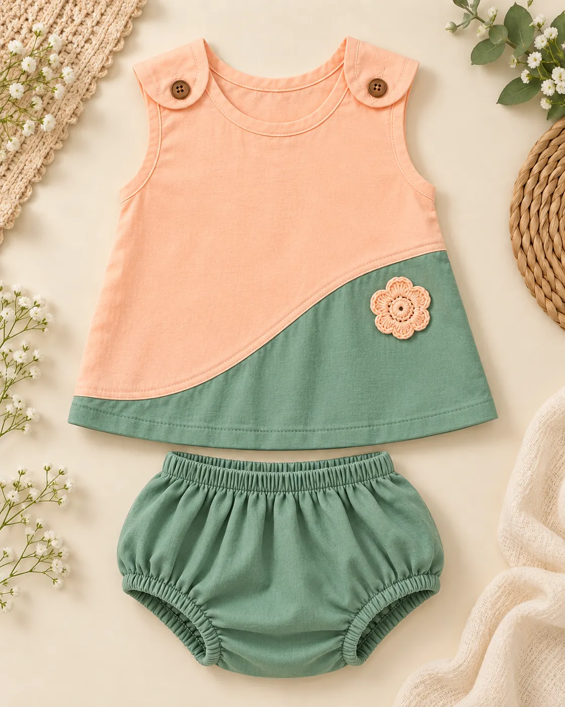 Jasmine Cotton Cut & Sew Frock with Bloomer