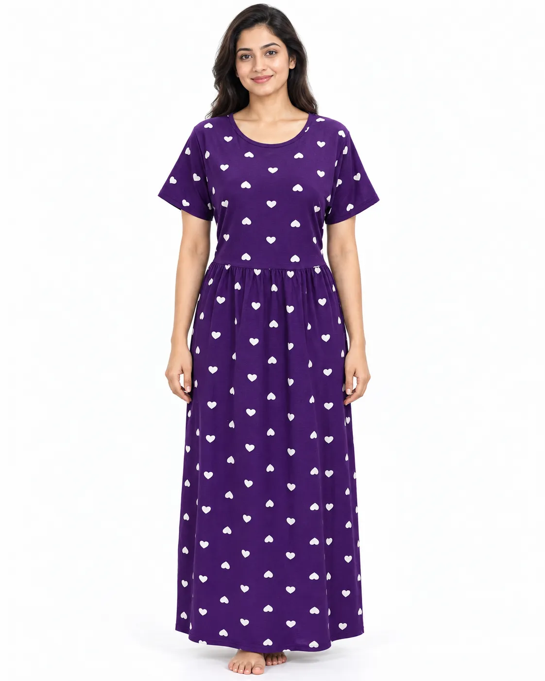 Lavender soul Zipless Feeding Loungewear – Full Length 52 Inches