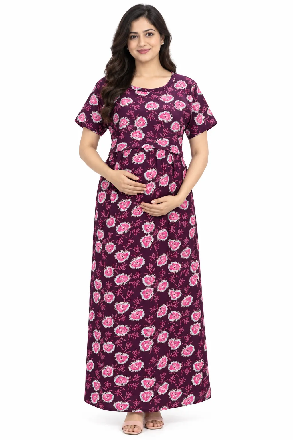 Lilac Zipless Feeding Loungewear – Full Length 51 Inches