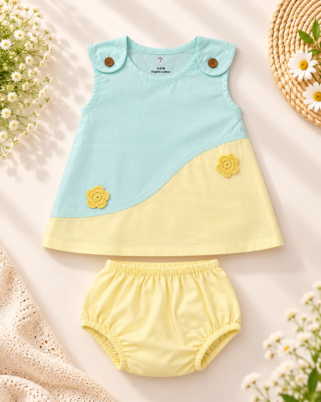Meghana Cotton Cut & Sew Frock with Bloomer