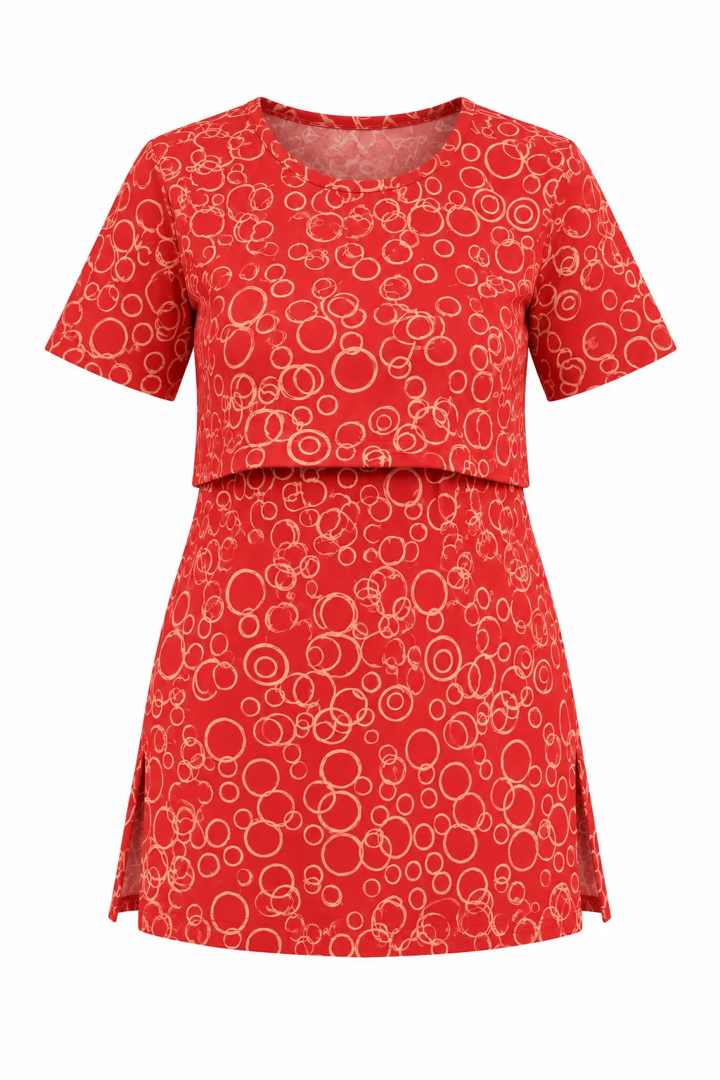 Red spiral Feeding T- shirt