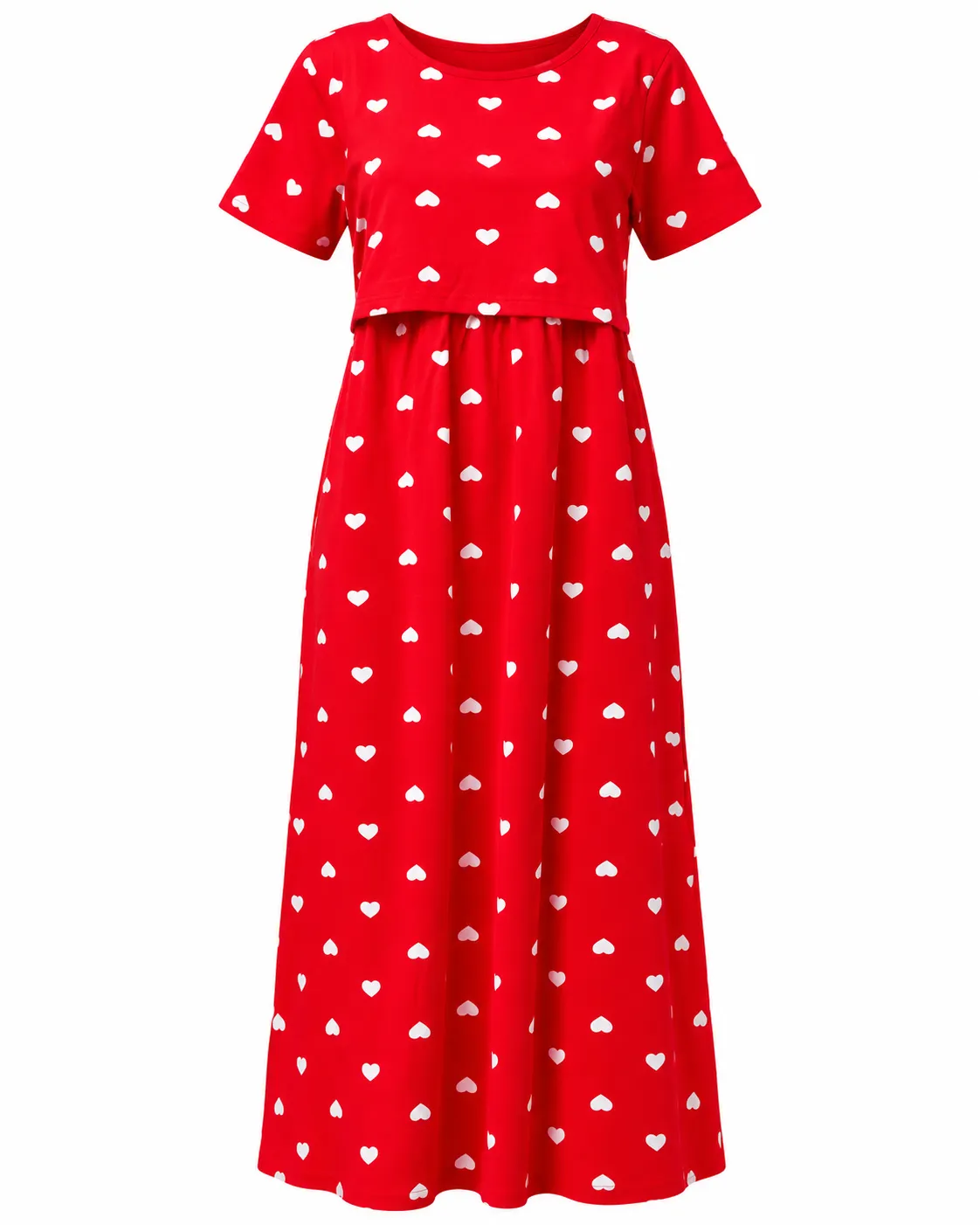 Reddy Hearts Zipless Feeding Loungewear – Full Length 52 Inches