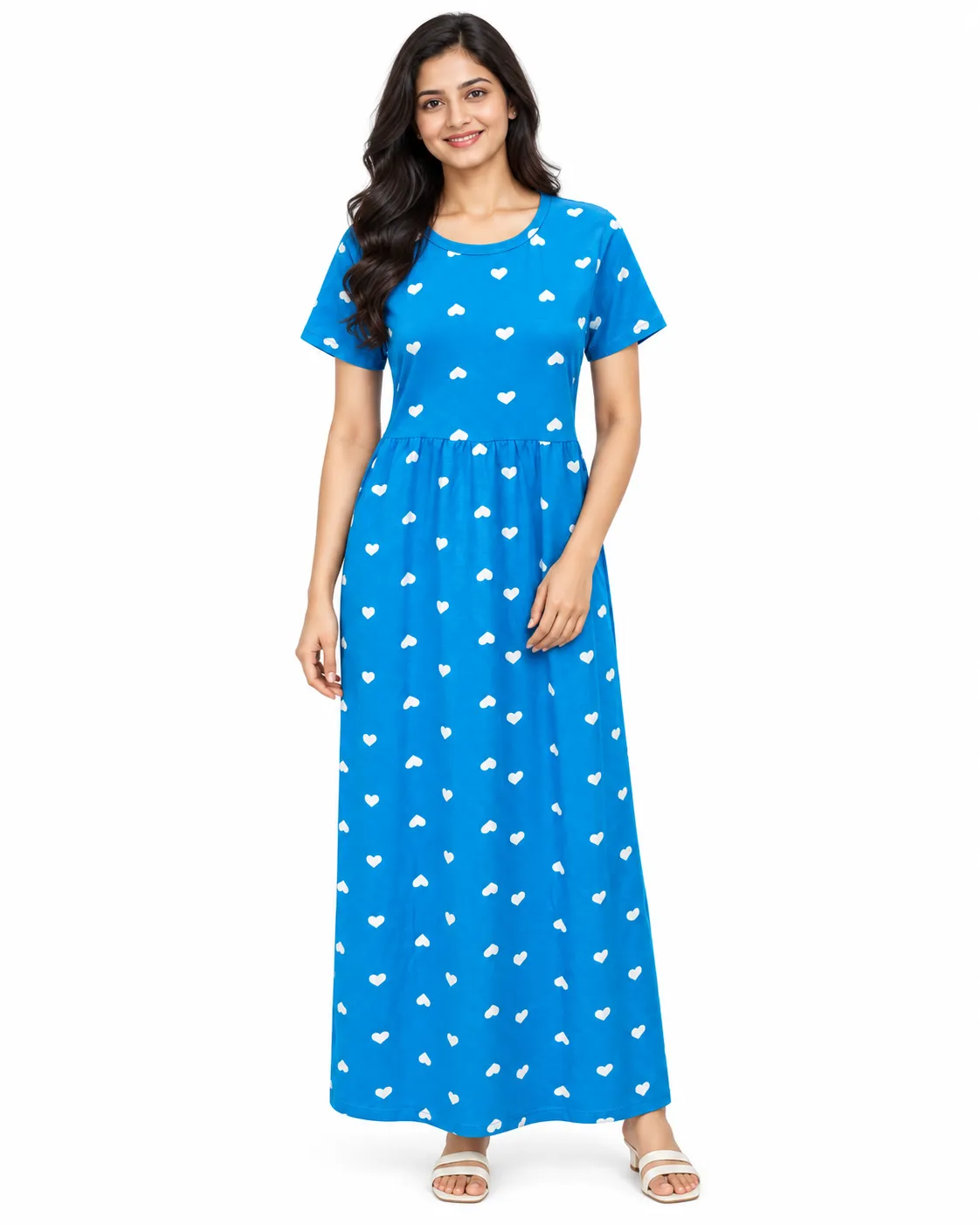 Skyblue Heart Non Feeding Loungewear (Full Length)