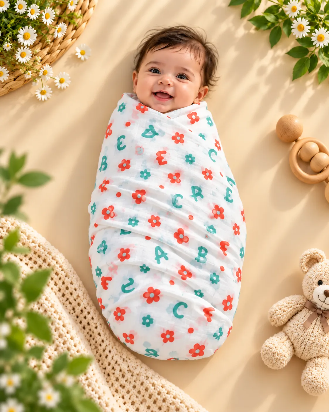 Swaddle / Towel Muslin Organic Cotton