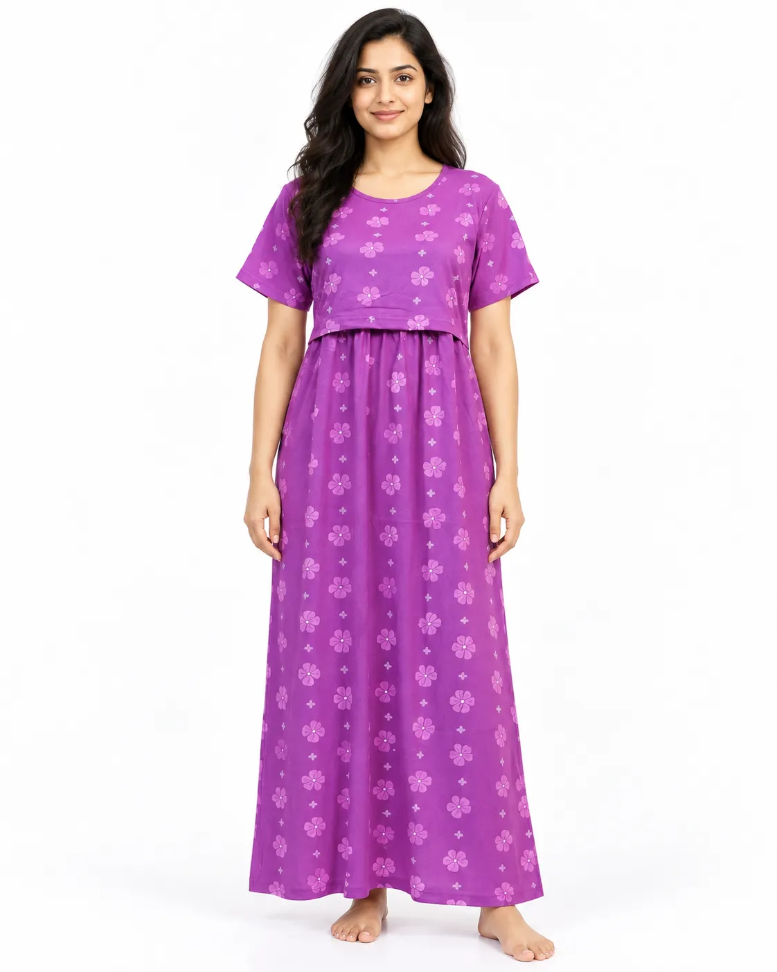 Tara Zipless Feeding Loungewear – Full Length 52 Inches