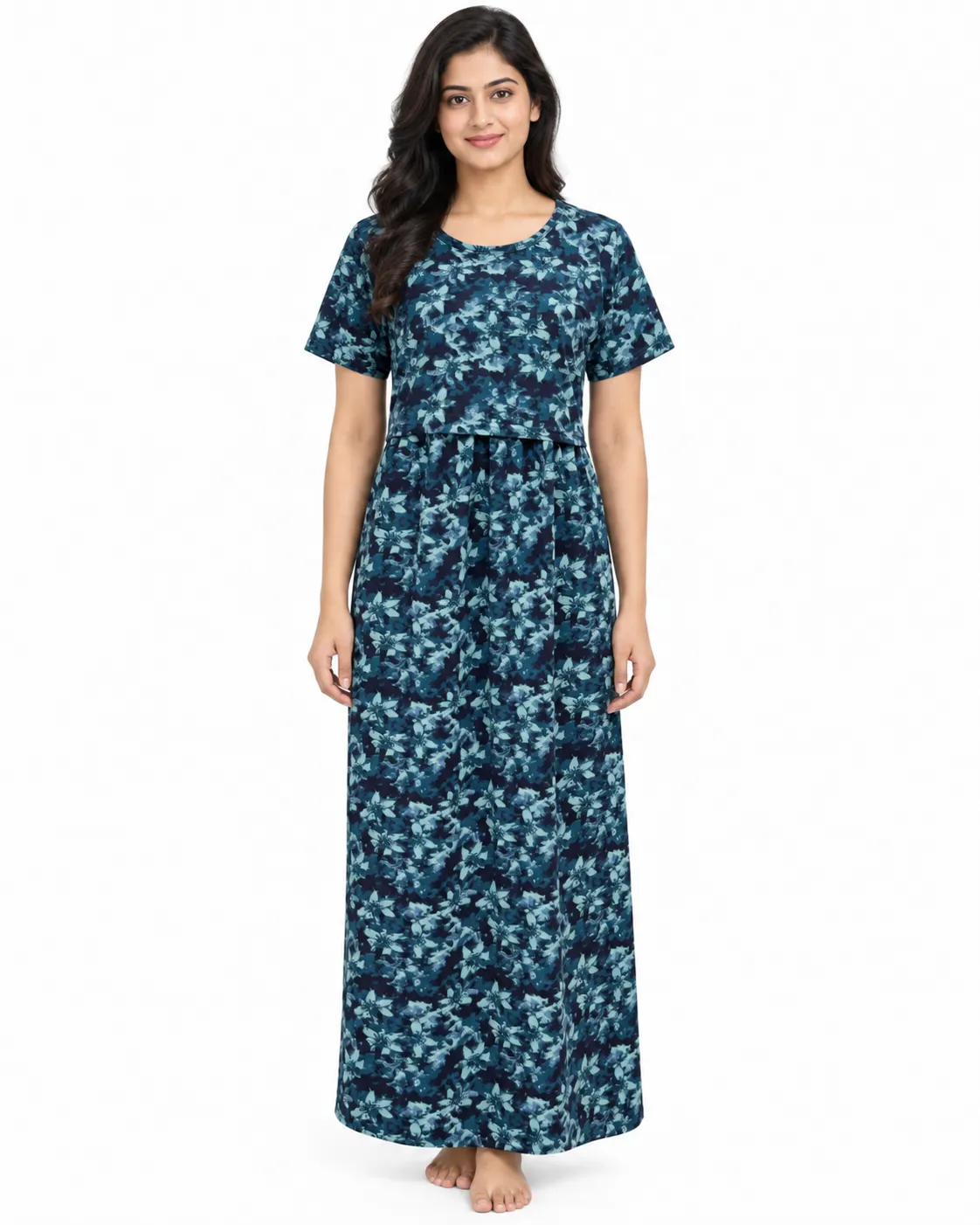 Tie & Die Zipless Feeding Loungewear – Full Length 51 Inches